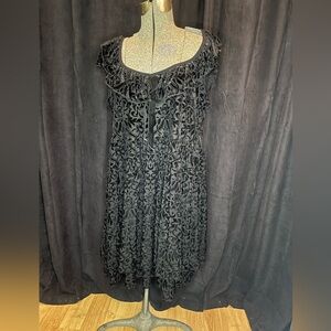 Killstar Black Velvet Babydoll Dress